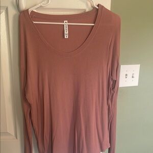 Women's Pink Long Sleeve Top